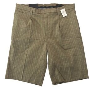 NWT Banana Republic Emerson Short Mens 34 Stretch Linen Pinstripe Dress Shorts